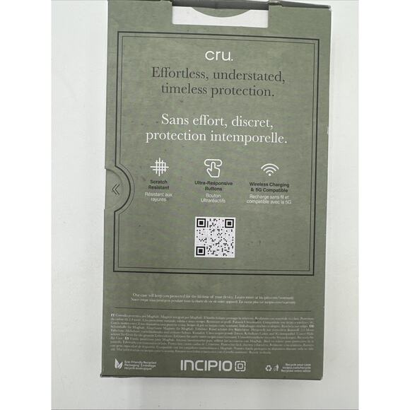 Incipio cru. Protective Magsafe Case iPhone 15 Pro (6.1" Large Cam) Navy Canvas - Picture 4 of 6